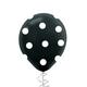 1ct, 12in, Black Polka Dot Latex Balloon