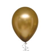 Gold Metallic Satin Luxe Latex Balloon, 12in