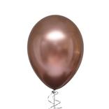 1ct, 12in, Rose Copper Metallic Chrome Satin Luxe Latex Balloon