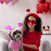 Pink Glitter Heart Valentine's Day Head Bopper