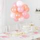 Air-Filled Sweet Pastel Latex Balloon Chandelier Sphere Kit, 16in x 13.5in