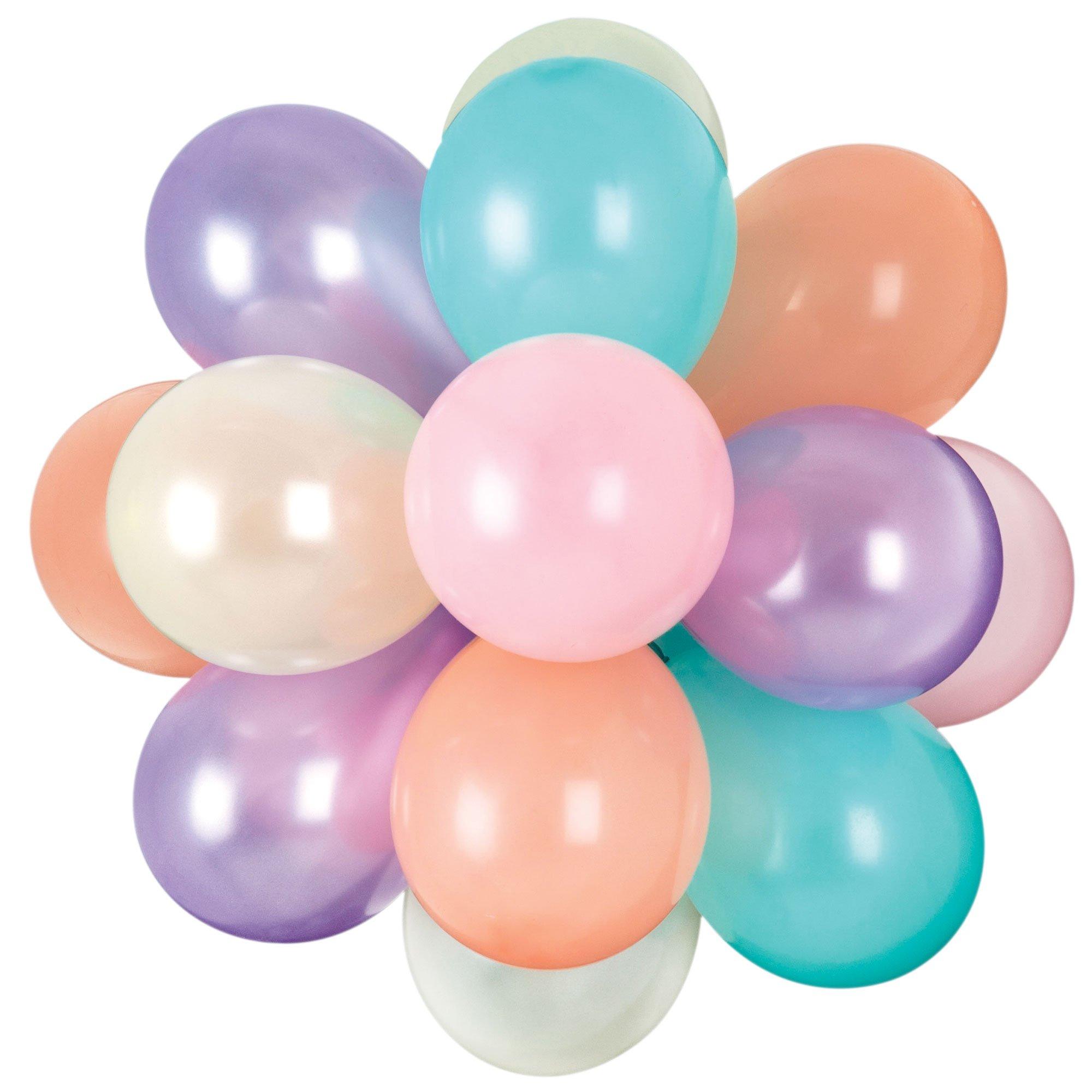 Air-Filled Sorbet Latex Balloon Chandelier Kit, 16in x 13.5in