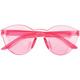 Pink Plastic Rimless Sunglasses, 5.5in x 2.2in