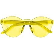 Plastic Rimless Sunglasses, 5.5in x 2.2in