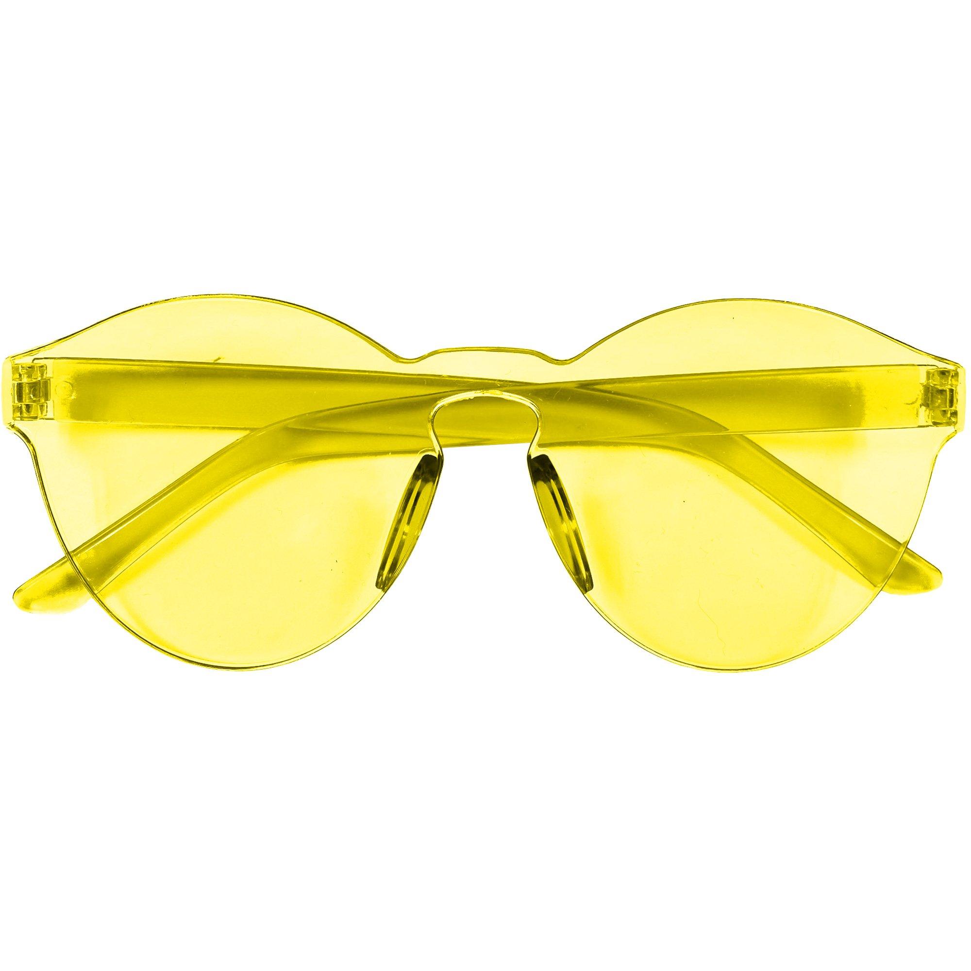 Korean Sunglasses Yellow Glass  Sunglasses Men Women Yellow