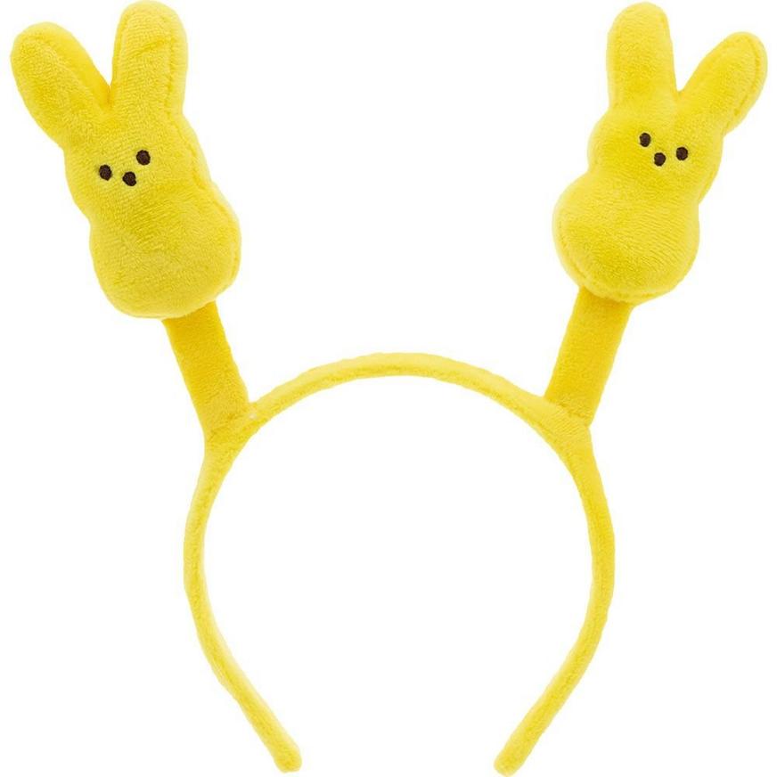 Yellow Peeps Plush Bunny Headband, 9.5in x 11in
