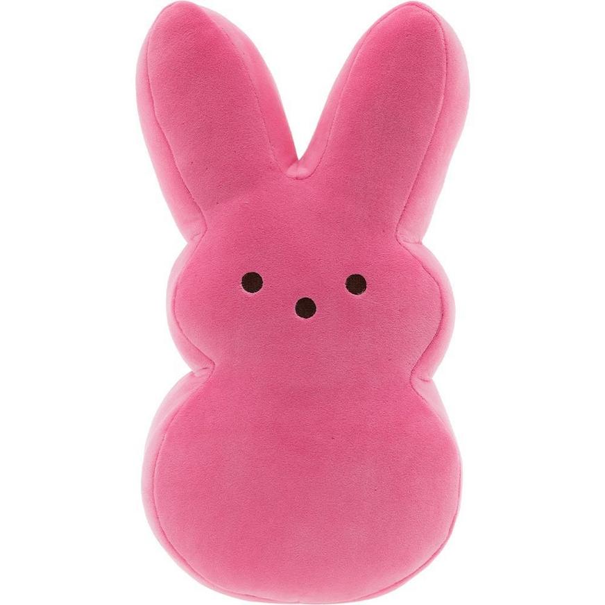 Large Pink Peeps Bunny Plush, 6in x 15in