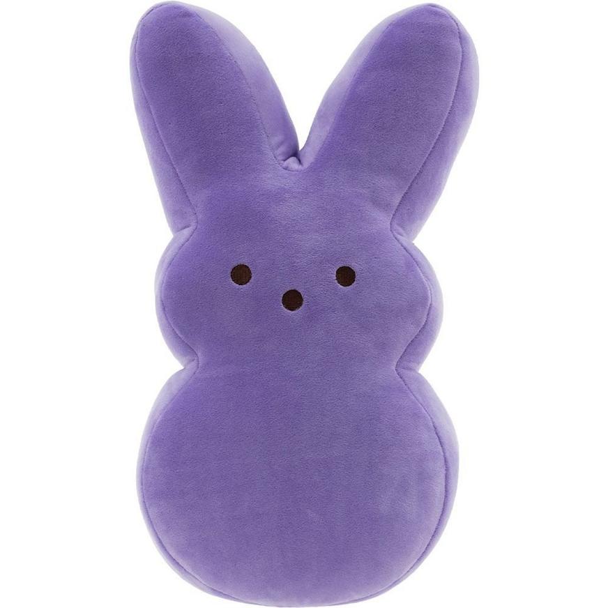 Large Purple Peeps Bunny Plush, 6in x 15in