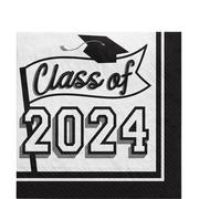 Class of 2024 Graduation Paper Lunch Napkins, 6.5in, 40ct - True to Your School