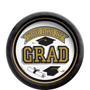 Gold You Did It Grad Paper Dessert Plates, 6.75in, 20ct - True to Your School