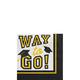 Yellow Way to Go Graduation Paper Beverage Napkins, 5in, 40ct - True to Your School