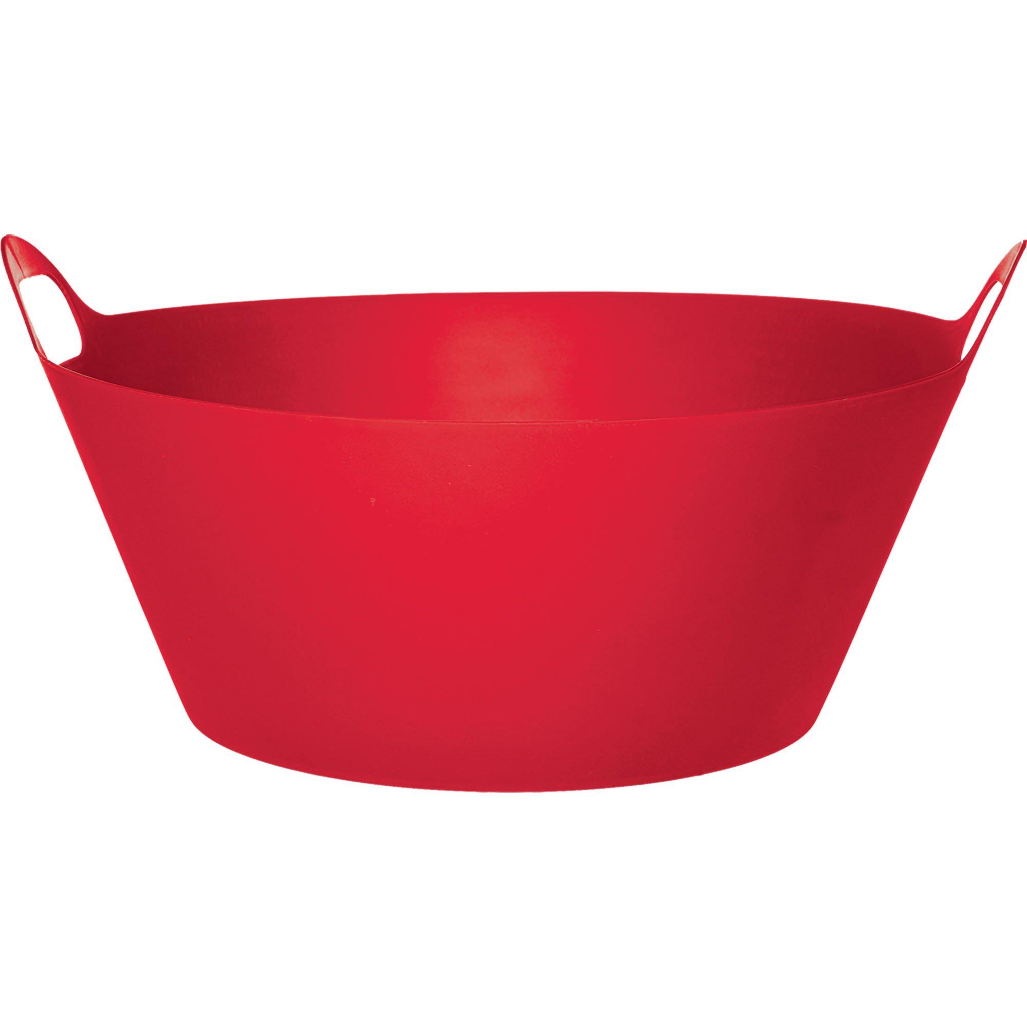 Red Plastic Party Tub, 8gal Red | Holiday & Occasion Party Supplies