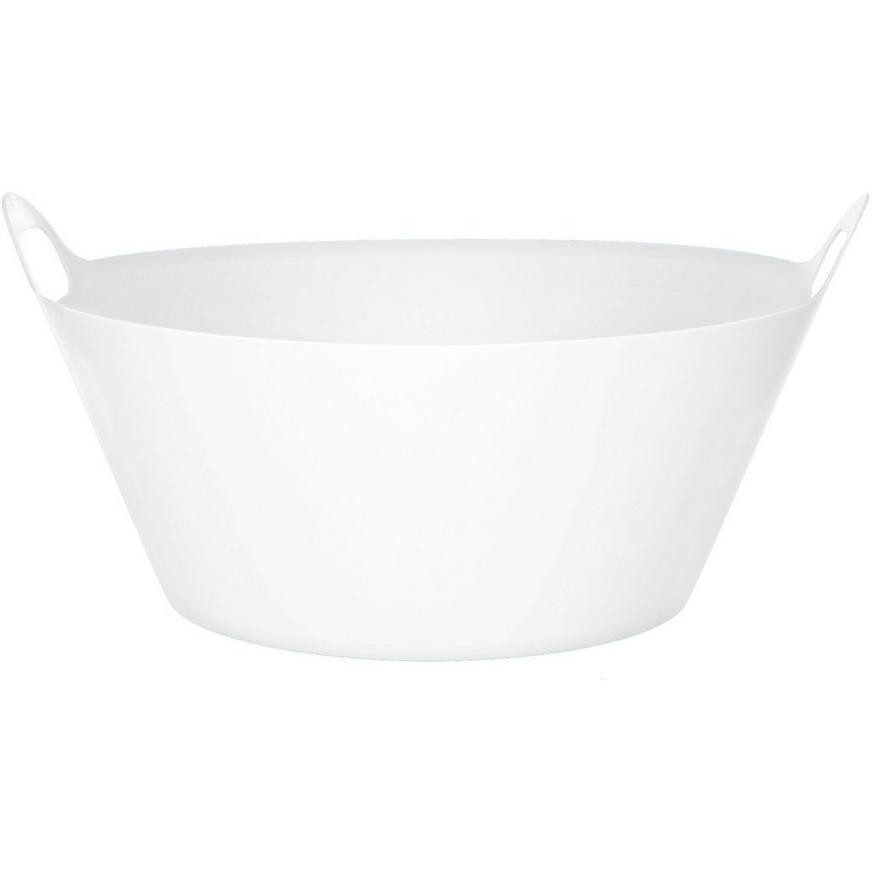 Amscan White Plastic Party Tub, 8gal White | Holiday & Occasion Party