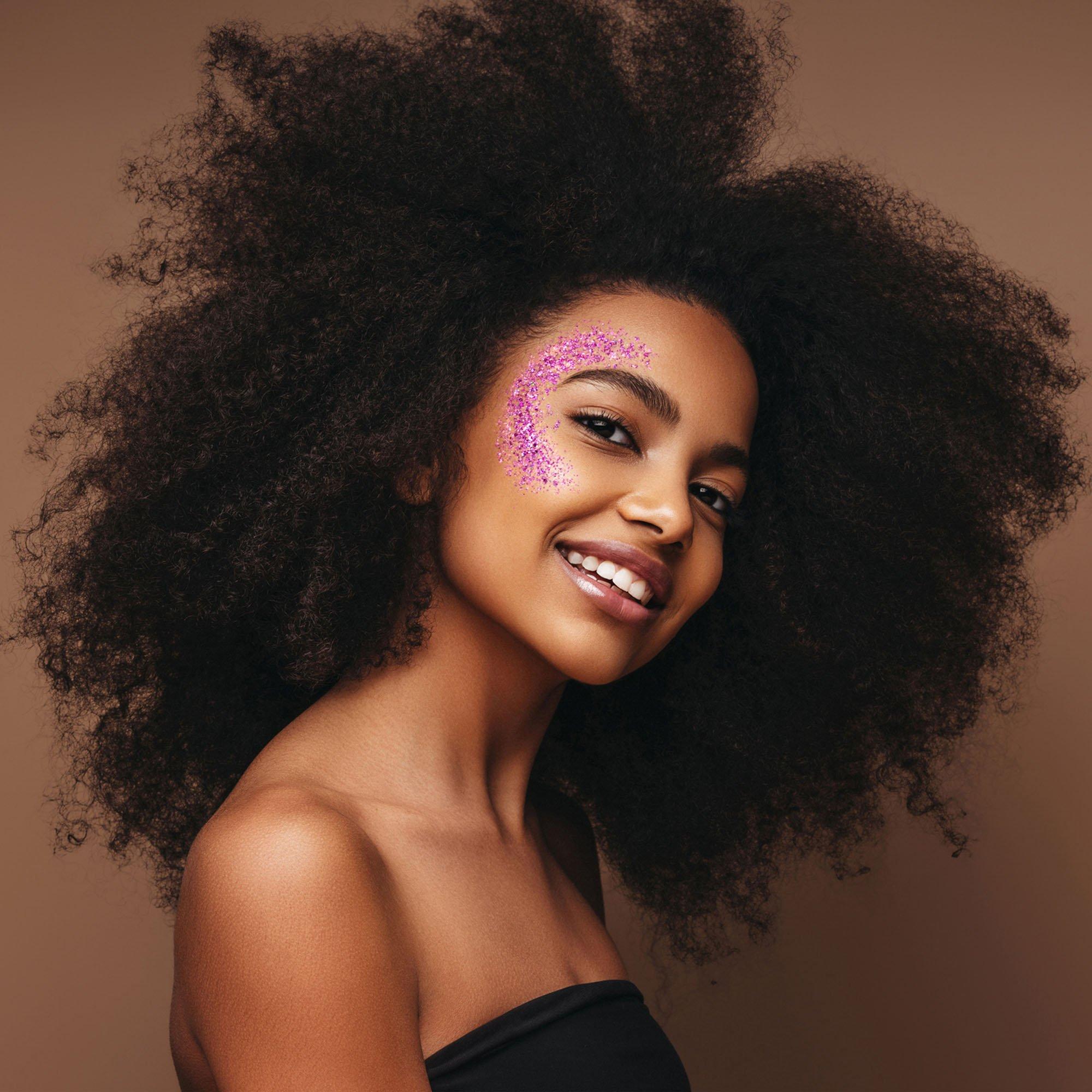 Bright Pink Face Glitter Set, 2pc Party City