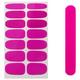 Bright Pink Nail Stickers & File Set, 15pc