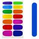 Rainbow Nail Stickers & File Set, 15pc
