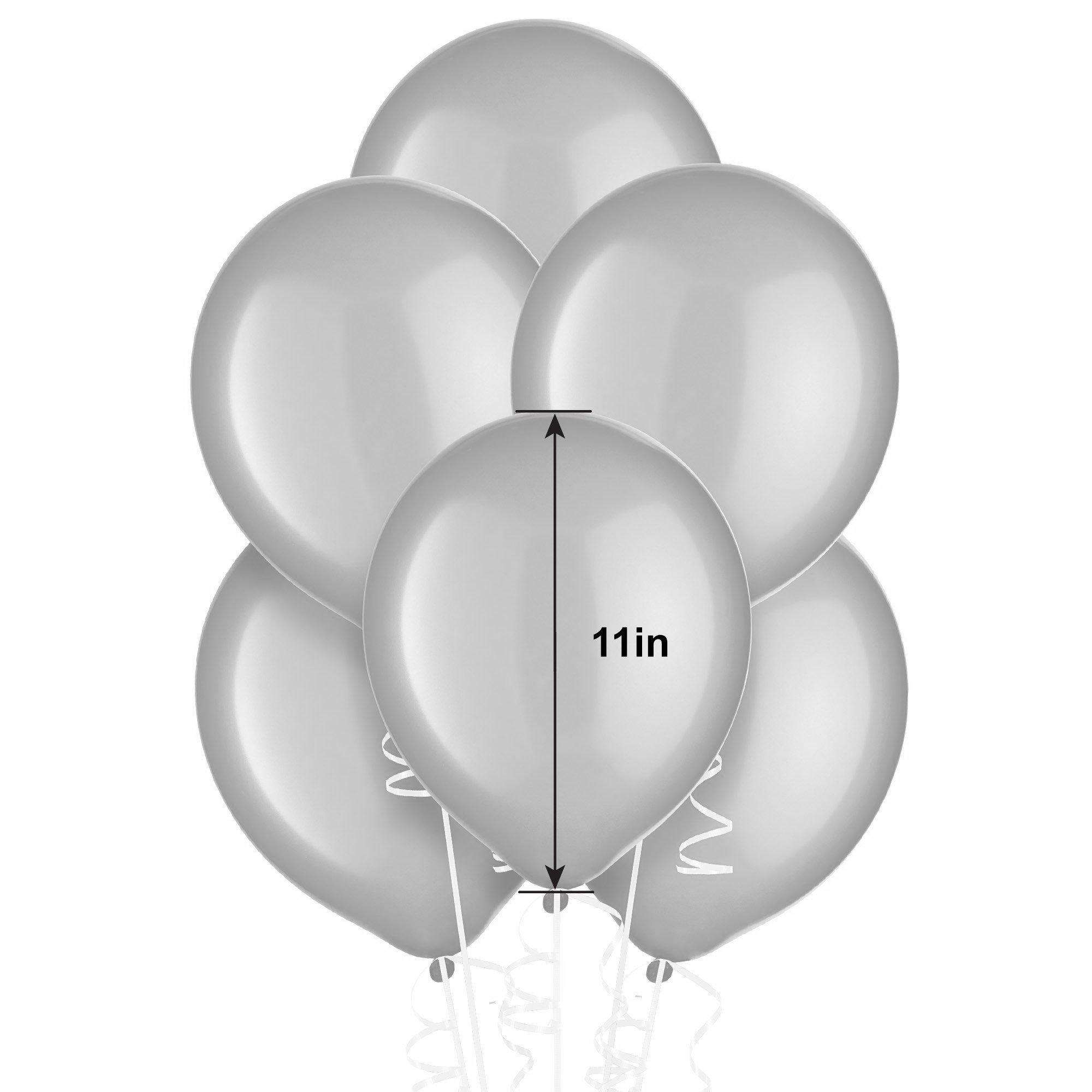 15ct, 11in, Gold 3-Color Mix Latex Balloons - Clear, Gold & White
