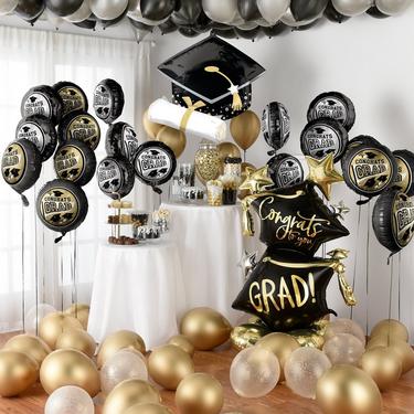 Berry Congrats Grad Foil Balloon, 17in - True to Your School | Party City