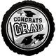 Silver Congrats Grad Foil Balloon, 17in - True to Your School