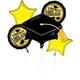 Yellow Congrats Grad Foil Balloon Bouquet, 5pc - True to Your School