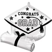 Grad Cap & Diploma Foil Balloon 25in