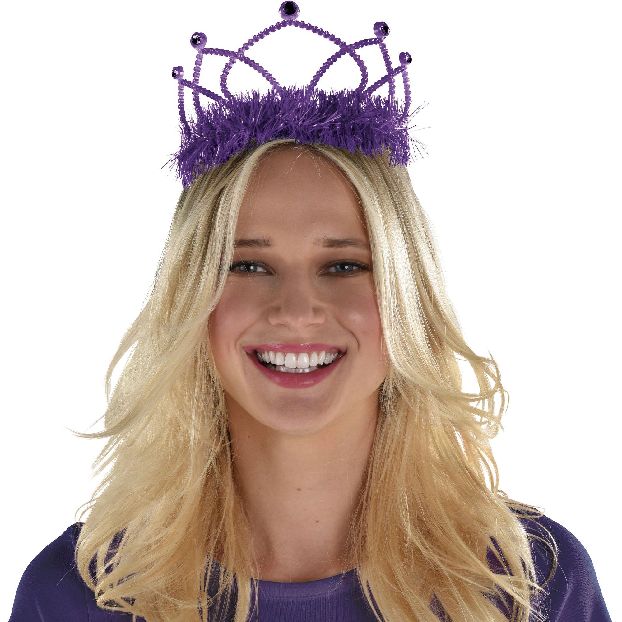 Purple Rhinestone Tiara Party City