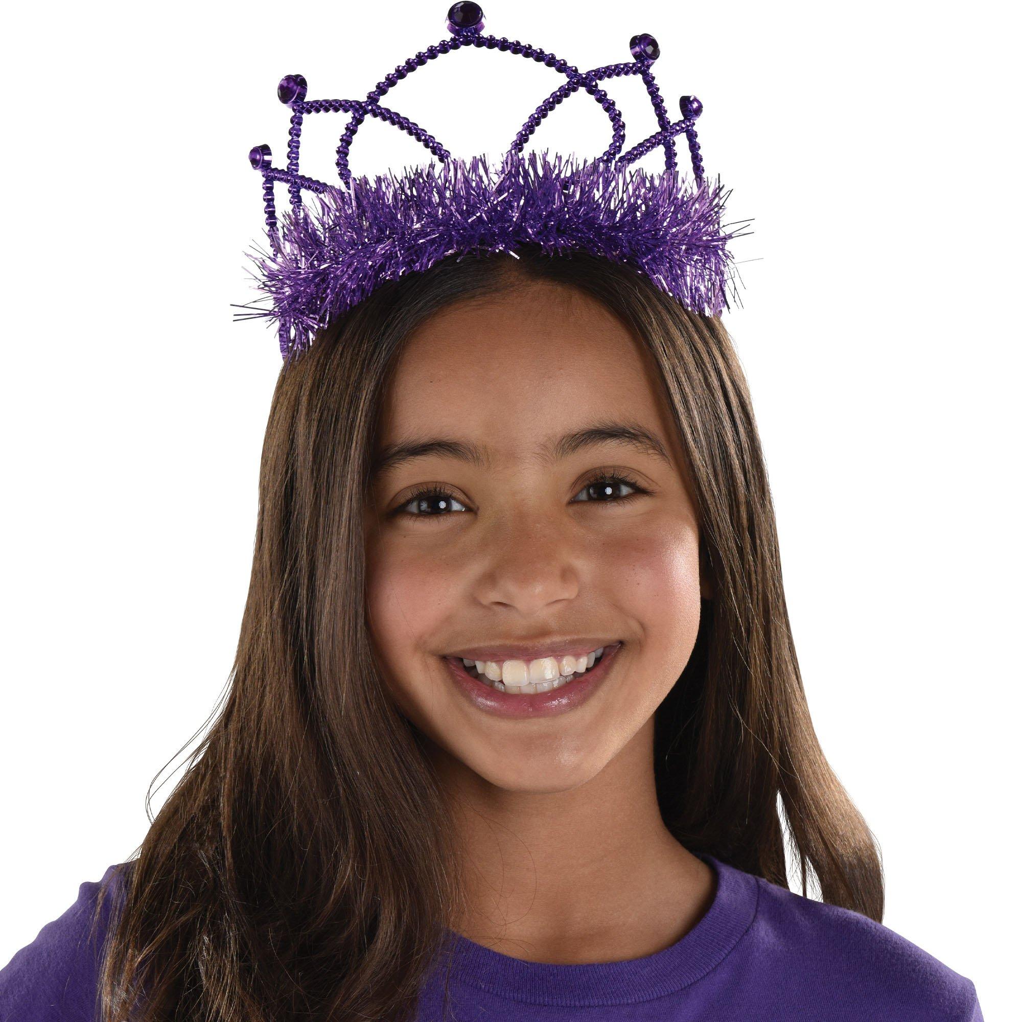 Purple Rhinestone Tiara Party City