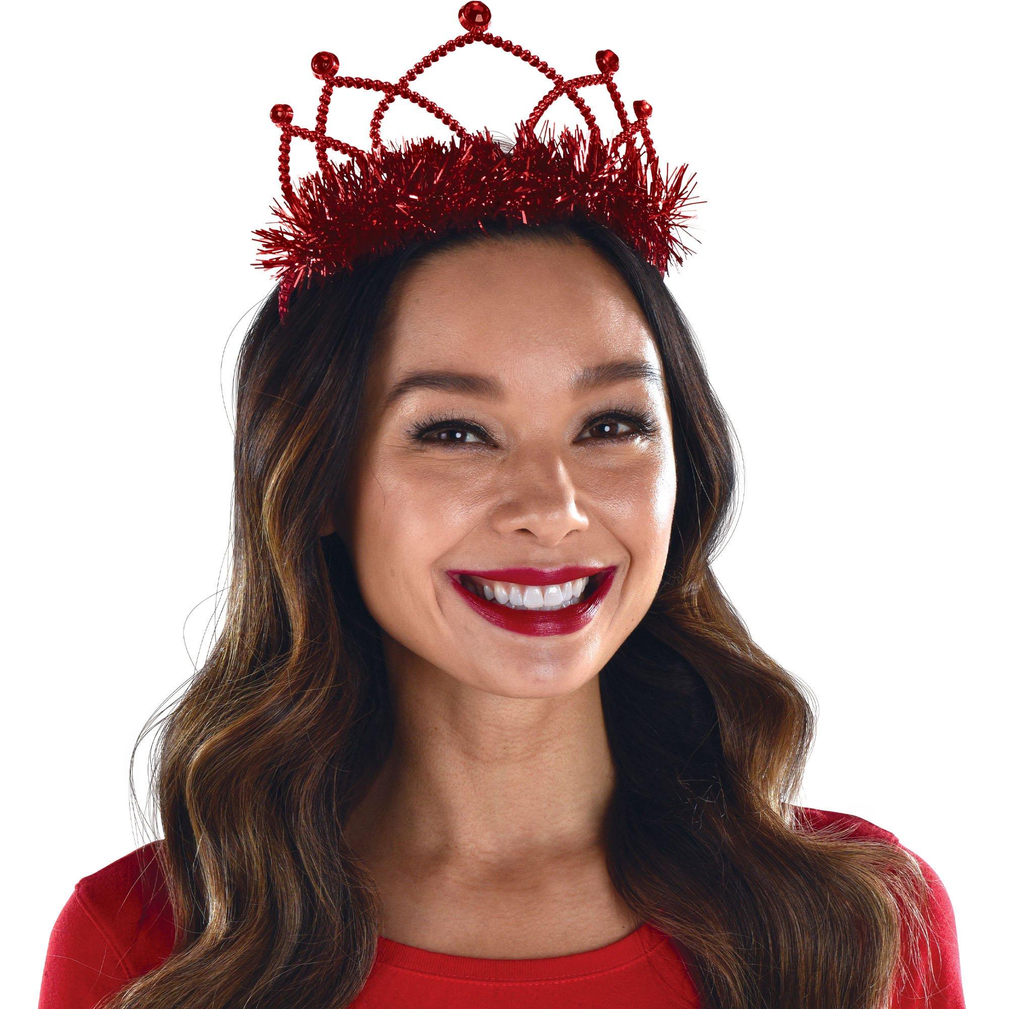 Red Rhinestone Tiara Party City