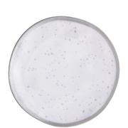 White With Silver Speckles Melamine Dessert Plate, 8.3in