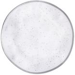 White With Silver Speckles Melamine Dinner Plate, 10.5in