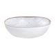 White With Rose Gold Speckles Melamine Bowl, 6.3in, 19.5oz