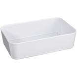 White Melamine Guest Towel Caddy, 5.3in x 8.6in
