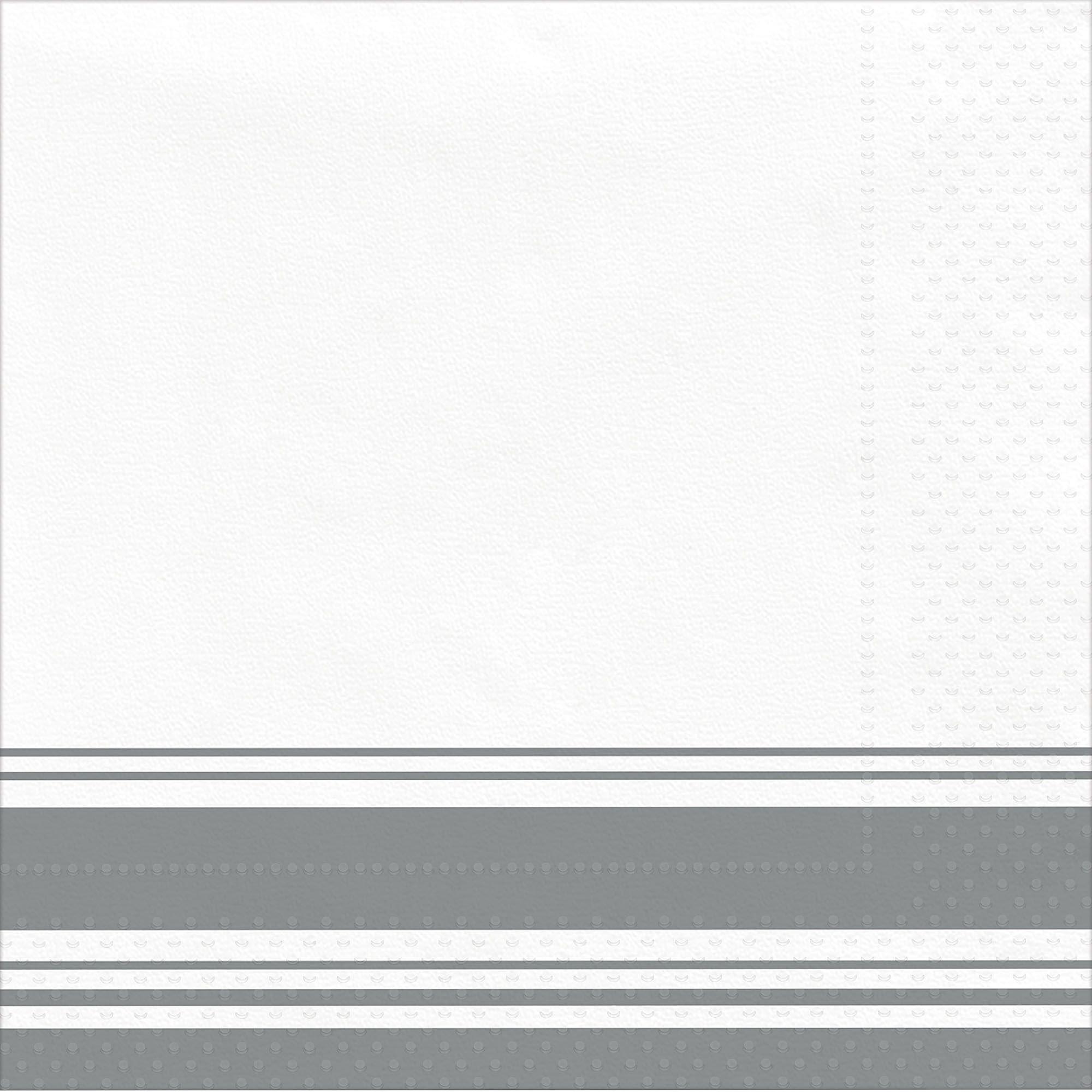 Striped Border Premium Dinner Napkins, 8in, 40ct
