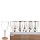 Clear Premium Plastic Wine Glasses with Rose Gold Stems, 7oz, 20ct