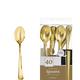 Gold Premium Plastic Spoons, 40ct