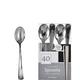 Silver Premium Plastic Spoons, 40ct