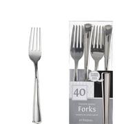 Premium Plastic Forks, 40ct