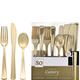 Metallic Gold Premium Plastic Cutlery Set, 80pc, Service for 20
