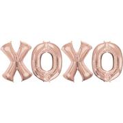 Rose Gold XOXO Balloon Phrase, 34in Letters