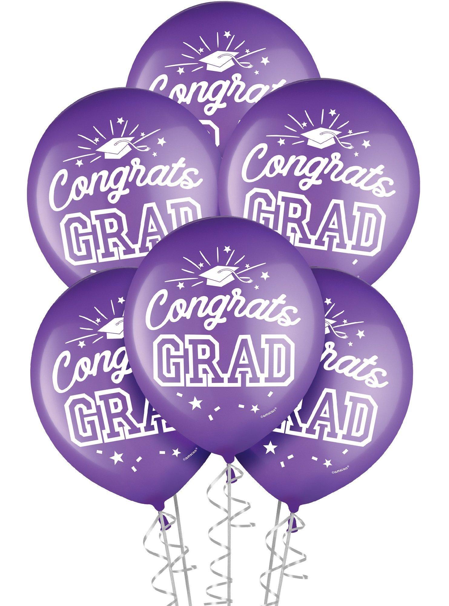 Purple Congrats Grad 2024 Outdoor Decorating Kit