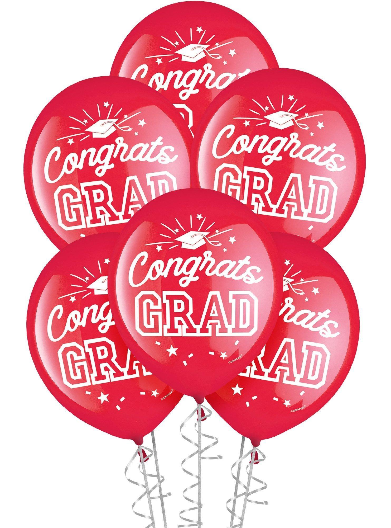 Red Congrats Grad 2024 Graduation Outdoor Decorating Kit