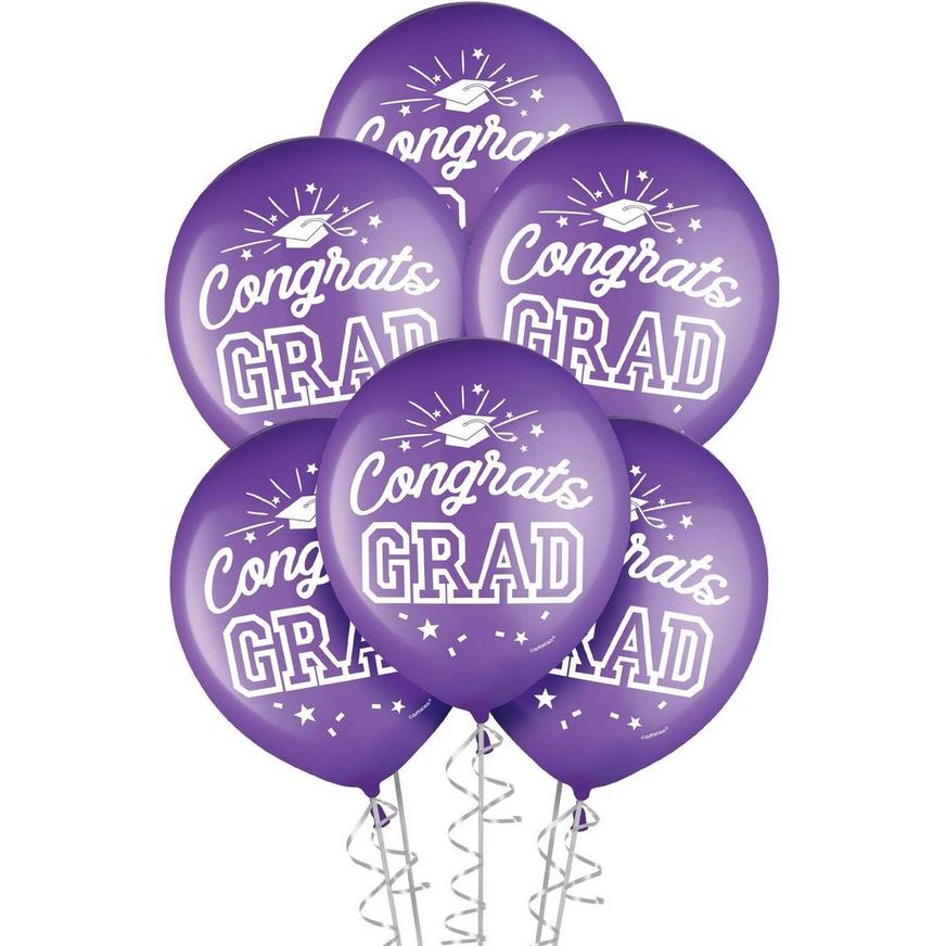 Purple 2022 Congrats Graduation Parade Car Decorating Kit
