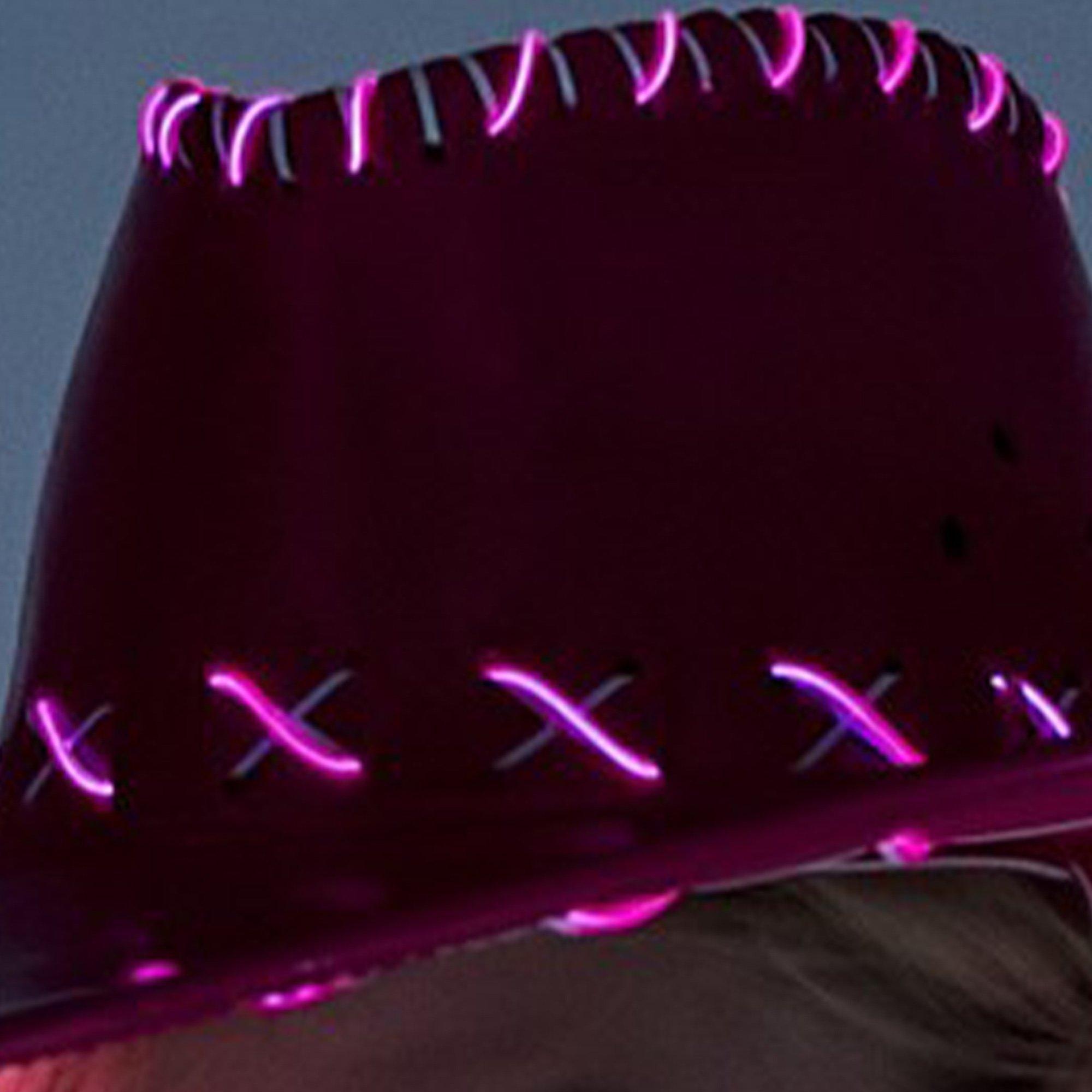 Adult Light-Up Pink Fabric Cowboy Hat