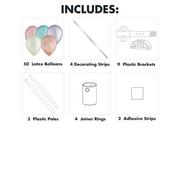 Luminous Latex Balloon Table Runner Kit, 4ft 