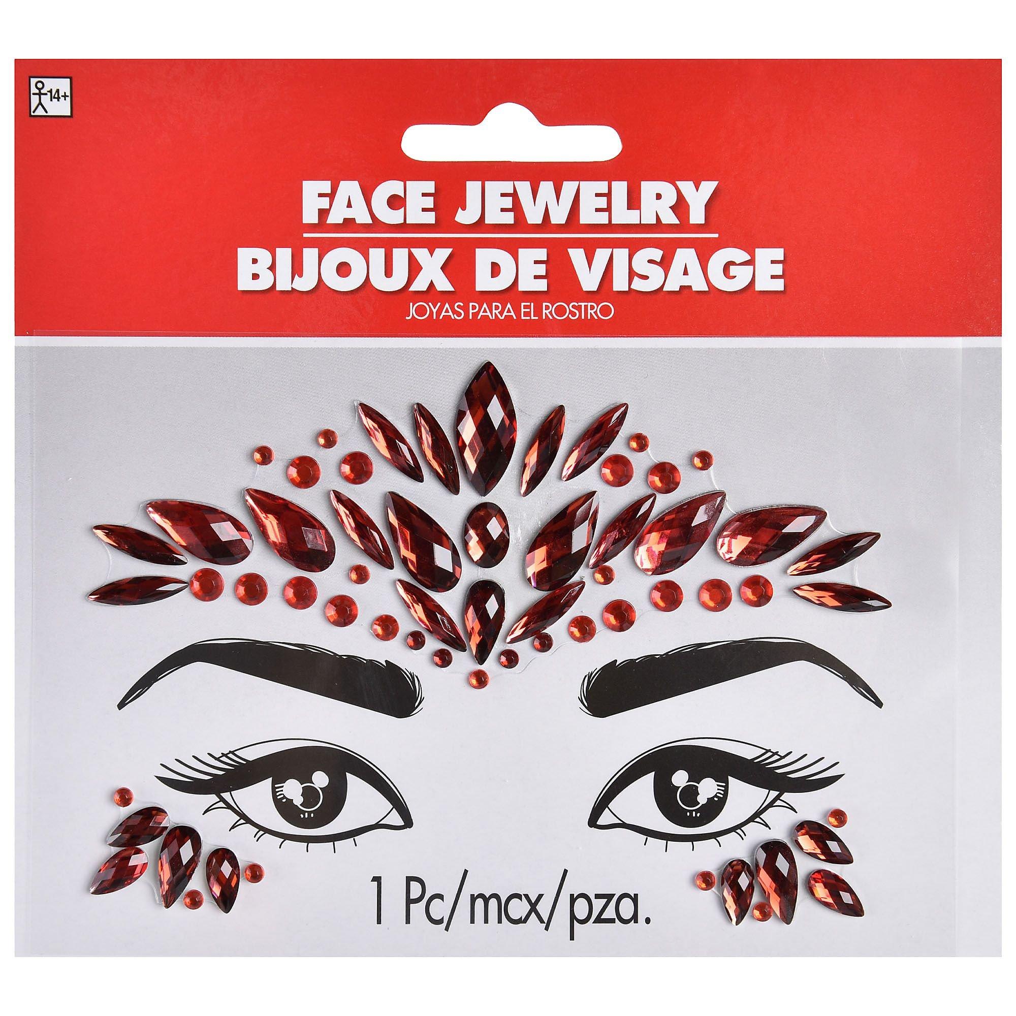 Christmas Face Gems-8 Sets Face Jewels Stick On, Valentine's