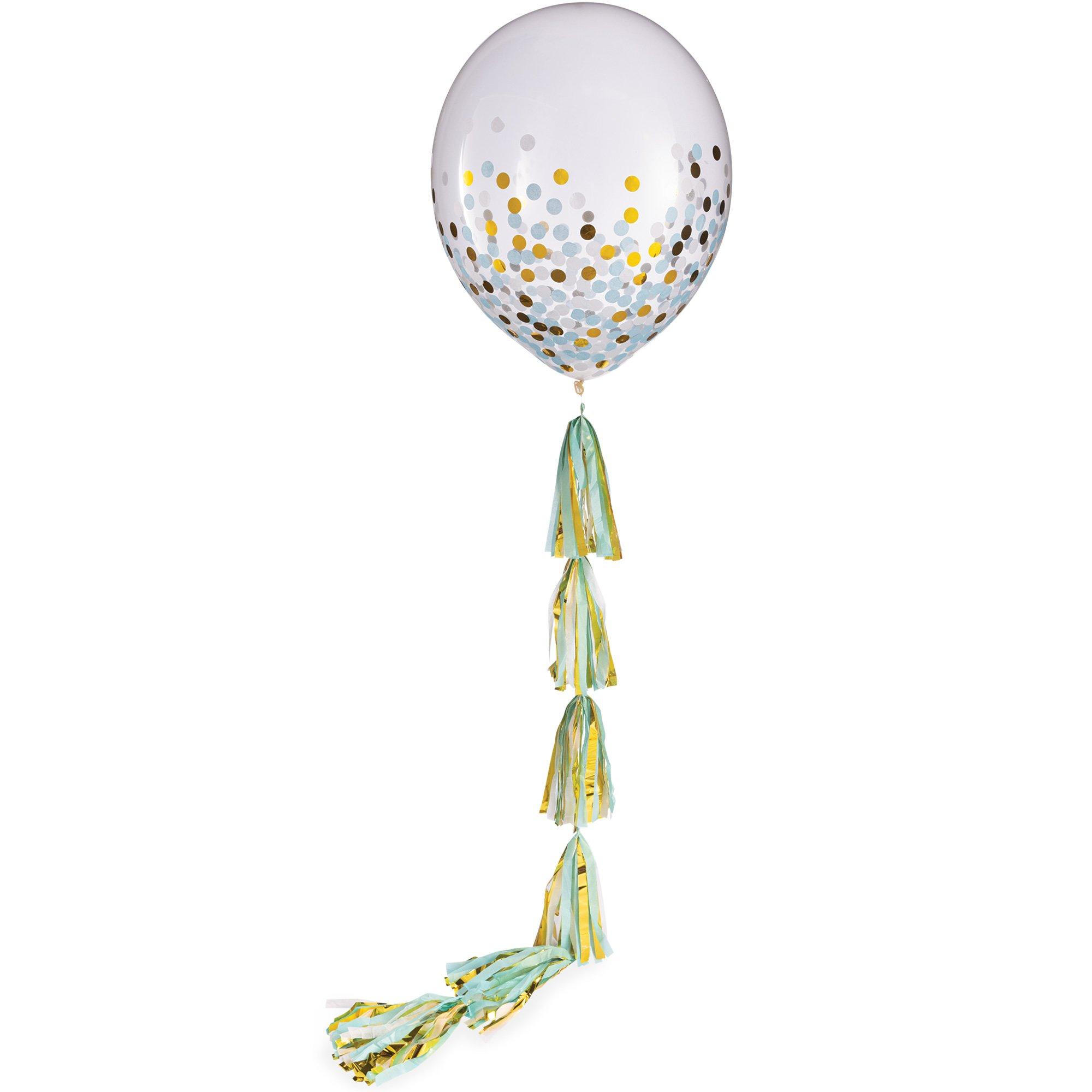 1ct, 24in, Confetti Balloon with Tassel Tail | Balloons | Balloon