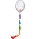 1ct, 24in, Confetti Balloon with Tassel Tail