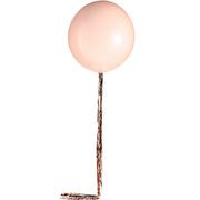 1ct, 24in, Rose Gold Latex Balloon with Tinsel Tail