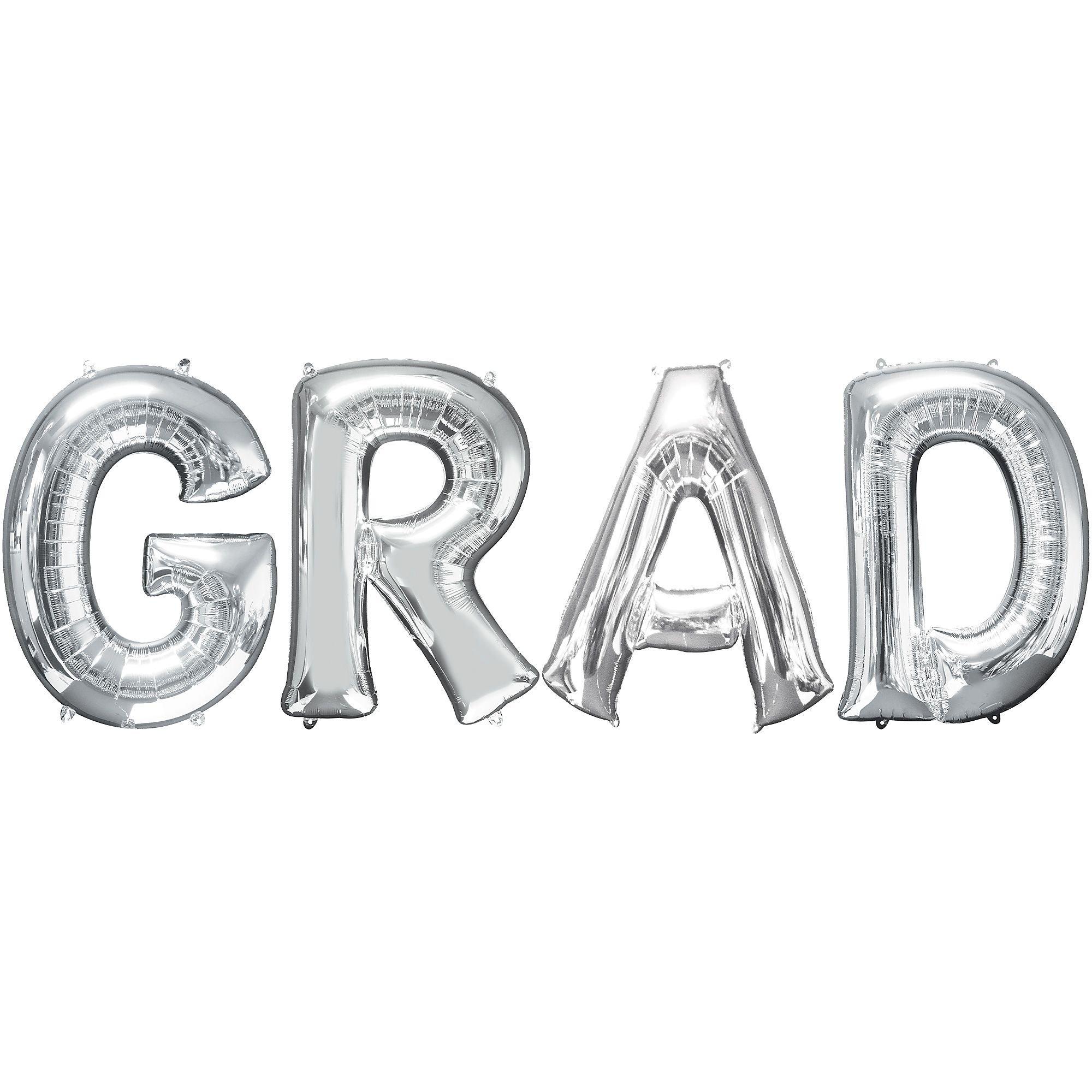 Grad Balloon Phrase, 34in Letters
