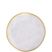 White & Gold Speckles Melamine Tableware Kit for 8 Guests